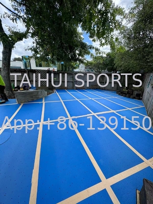 खेल के मैदानों के लिए TAIHUI शॉक पैड के साथ सिंथेटिक घास प्रणाली