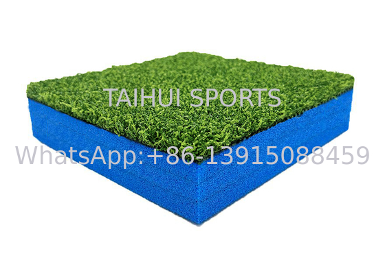 खेल के मैदानों के लिए TAIHUI शॉक पैड के साथ सिंथेटिक घास प्रणाली