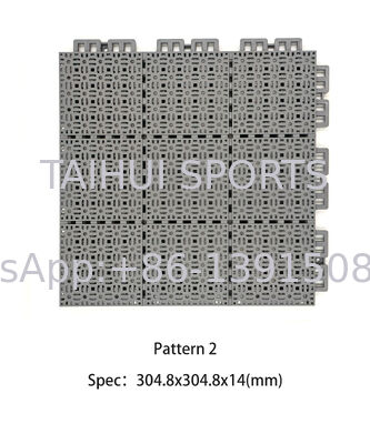 Polypropylene Interlocking Floor Tiles with High Compression Resistance and Quick Installation for Sports Courts