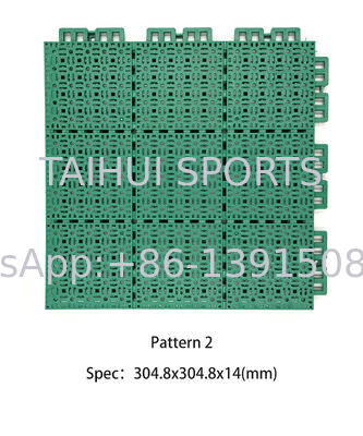 इंटरलॉकिंग बास्केटबॉल कोर्ट टाइलें एंटी स्लिप प्लास्टिक स्पोर्ट कोर्ट टाइलें