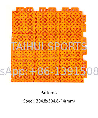 बास्केटबॉल टेनिस और फुटबॉल कोर्टों के लिए पर्यावरण के अनुकूल टिकाऊ आग प्रतिरोधी पीपी टाइल के साथ पोलीप्रोपाइलीन खेल फर्श