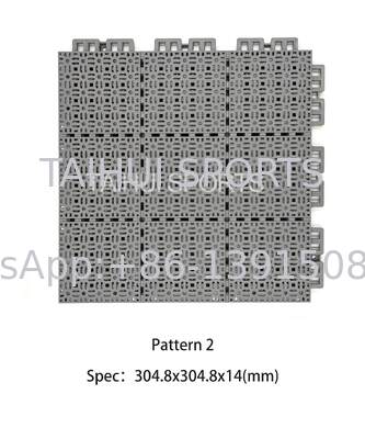 हॉट सेलिंग इनोवेटिव मल्टी-यूज सस्पेंडेड असेंबल्ड फ्लोर प्लास्टिक डेकिंग बास्केटबॉल और स्पोर्ट्स कोर्ट के लिए सादा सतह बनावट