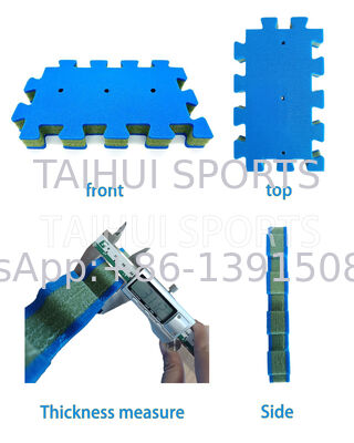 Soft Fall Interlocking Safety Mat with 10-100mm Thickness and HIC & CFH Ensured Playground Shock Pad