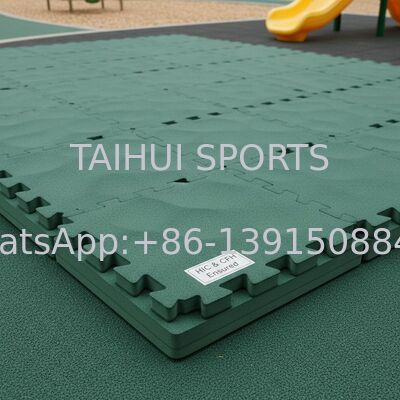 खेल के मैदान के लिए पीई फोम इंटरलॉकिंग सुरक्षा चटाई 10-100 मिमी मोटाई और एचआईसी और सीएफएच सुनिश्चित