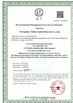 चीन CHANGZHOU TAIHUI SPORTS MATERIAL CO.,LTD प्रमाणपत्र
