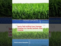 खेल मैदान कृत्रिम घास जल निकासी अंडरले पर्यावरण के अनुकूल सिंथेटिक घास अंडरले