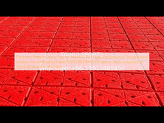 कृत्रिम घास के लिए प्रीमियम पैटर्न शॉक पैड उच्च प्रदर्शन कृत्रिम घास के लिए टिकाऊ सबसे अच्छा समाधान EN15330 फीफा 2024 खेल के मैदान निर्माण सदमे से अवशोषण जल निकासी