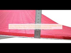 2025 फुटबॉल मैदान/रग्बी मैदान/हॉकी मैदान में कृत्रिम घास के लिए पैटर्न वाले शॉक पैड 8 मिमी 10 मिमी 12 मिमी 15 मिमी जियोटेक्सिल कपड़े के साथ