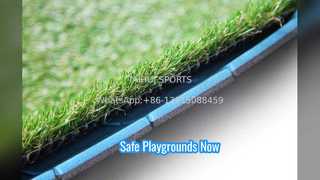 सुरक्षित खेल के मैदानों के लिए इंटरलॉकिंग शॉक पैड