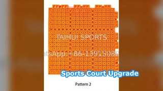 टिकाऊ स्पोर्ट्स फ़्लोरिंग आसान इंस्टालेशन ड्रेनेज